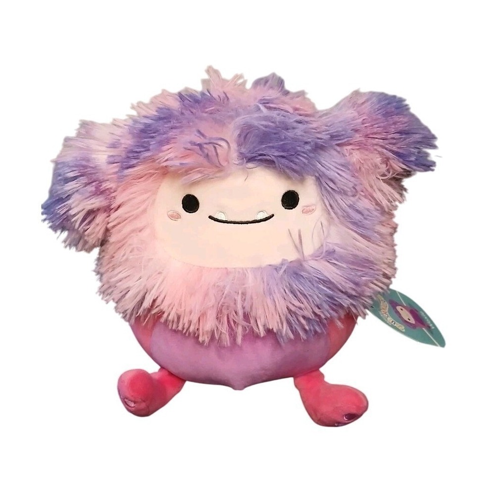 Squishmallows 8" Bigfoot Yeti Woxie Pink Tie‎ Dye Plush Kellytoy NWT Stuffed Toy